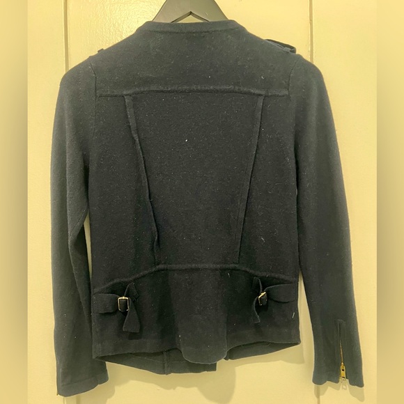 3.1 Philip Lim navy cashmere sweater jacket. Size small. - Picture 6 of 8